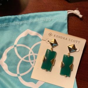 “Maitlyn” Emerald Green Earrings
